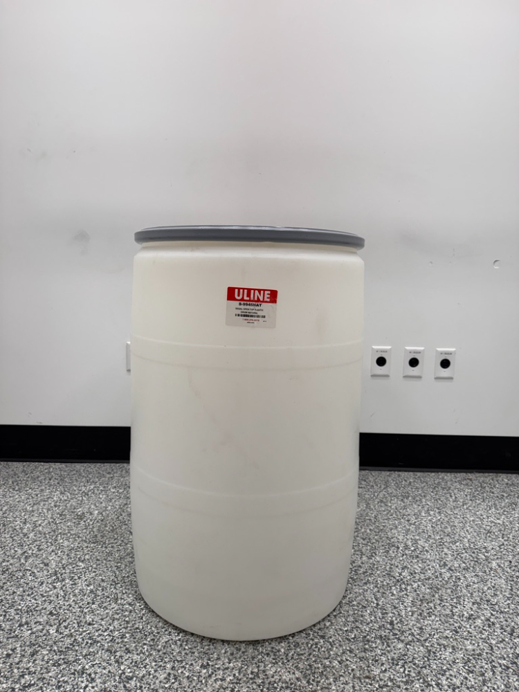 Image of Uline 55-Gallon Plastic Drum with Lid